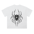 T-shirt Streetwear Dark Charisma Spider Blanc Heavy Weight