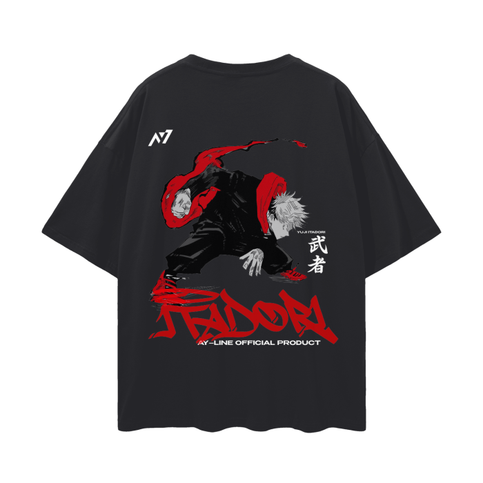 T-shirt Streetwear Black Flash