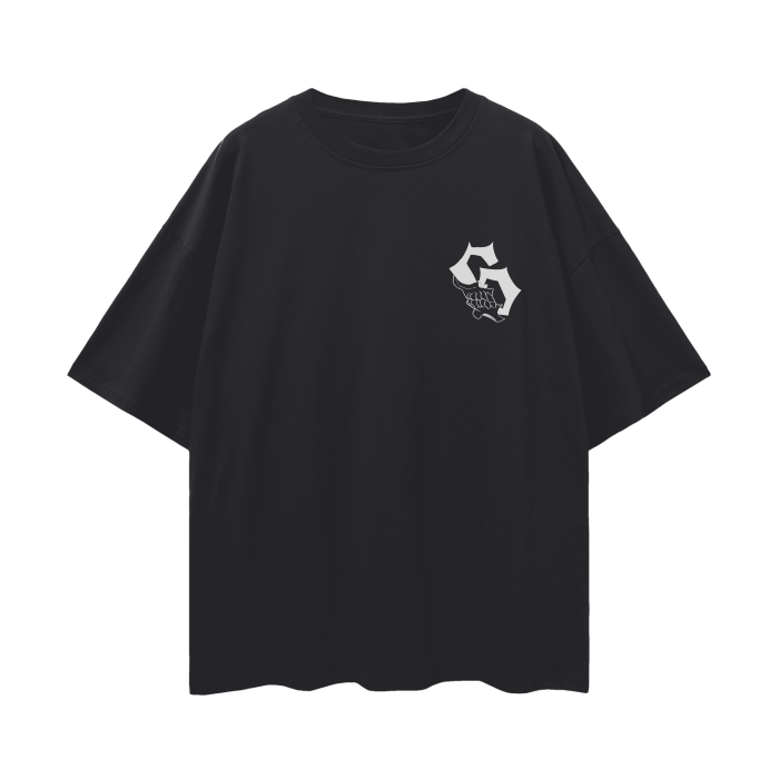 T-shirt Streetwear Feral Strike Graffiti Noir