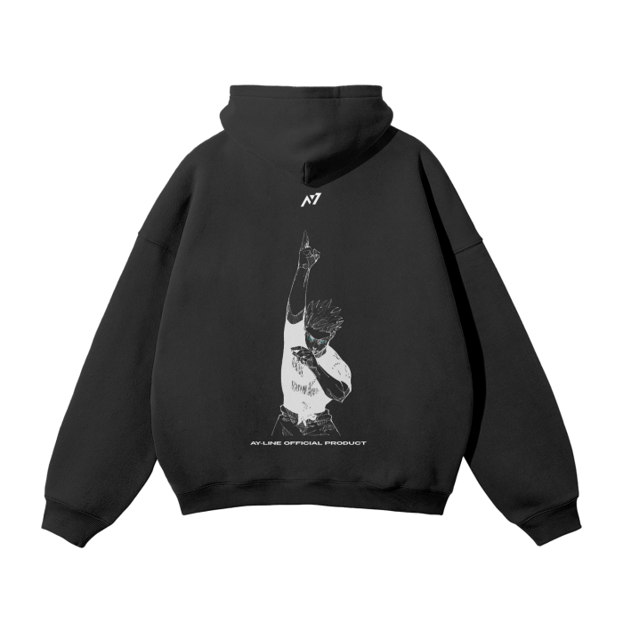 Hoodie Streetwear Hollow Purple Noir
