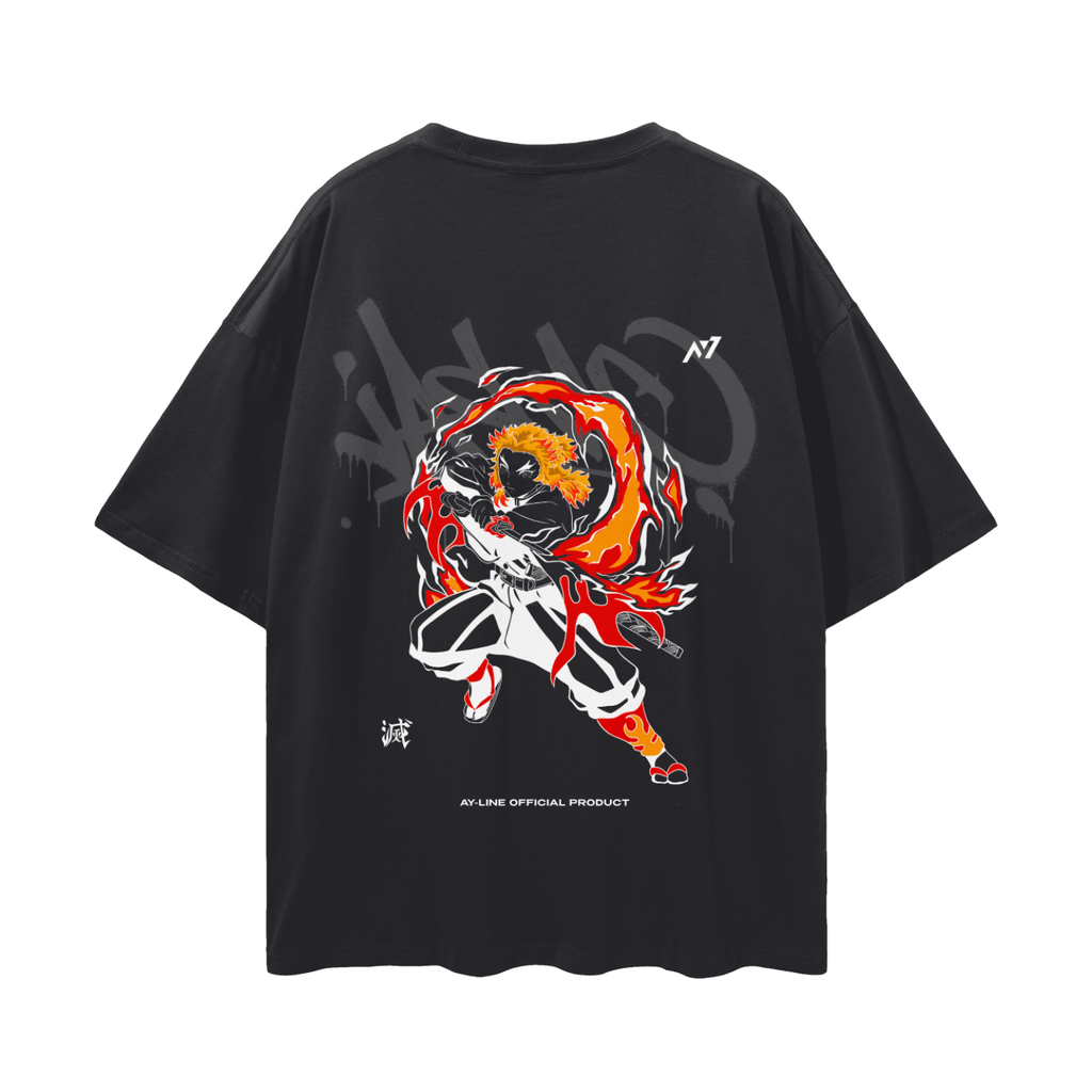 T-shirt Streetwear Flame Pillar