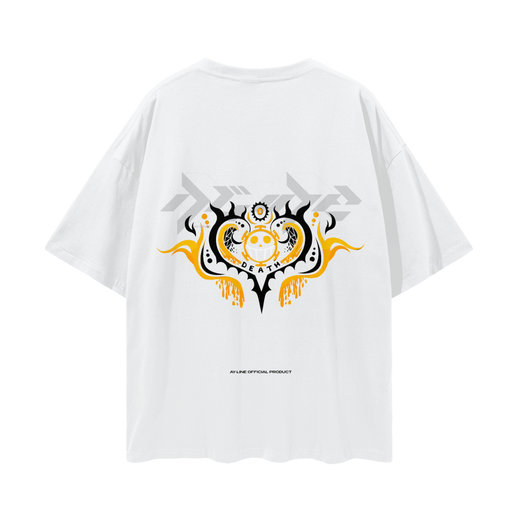 T-shirt Streetwear Code of Death Blanc