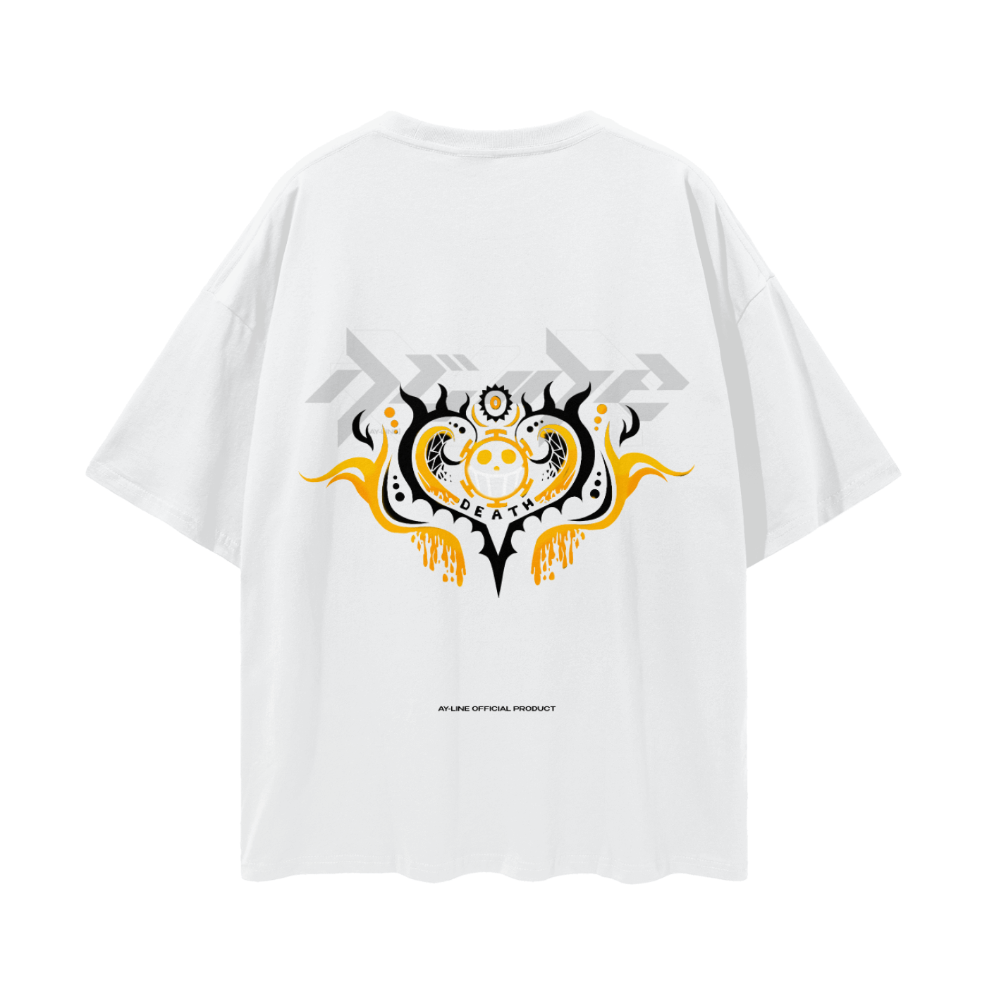 T-shirt Streetwear Code of Death Blanc