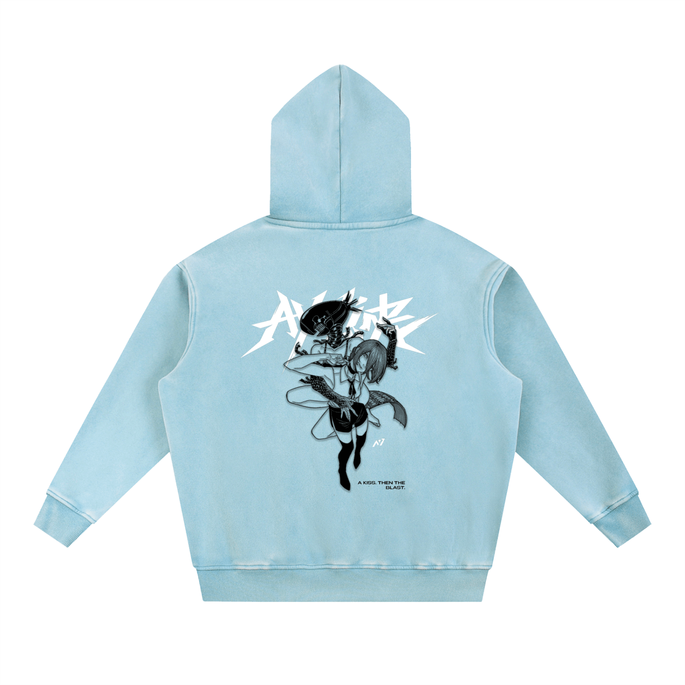 Hoodie Streetwear Blowback Délavé