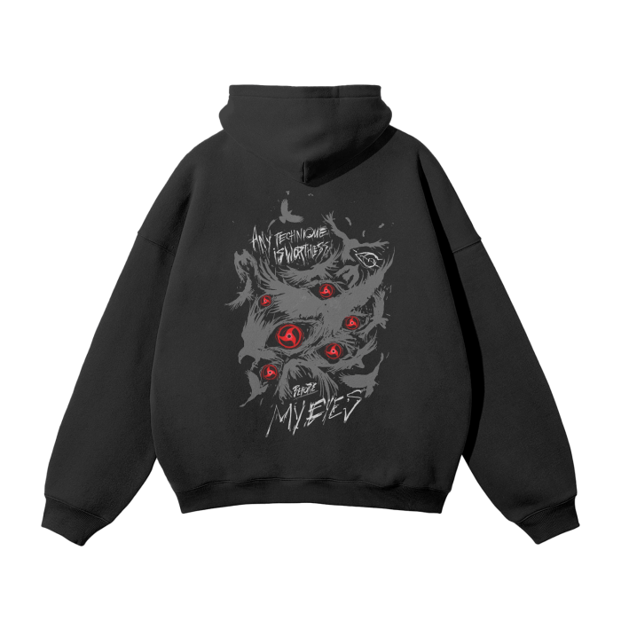 Hoodie Streetwear Dark Raven