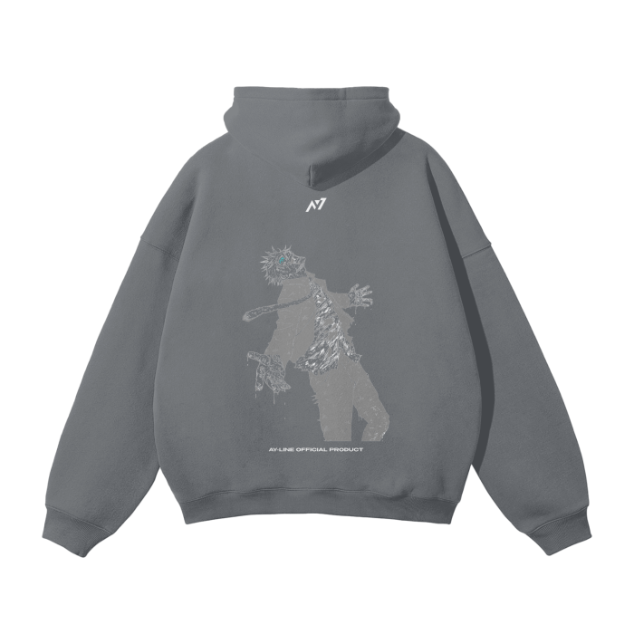 Hoodie Streetwear RCT Resurrection Noir et Gris