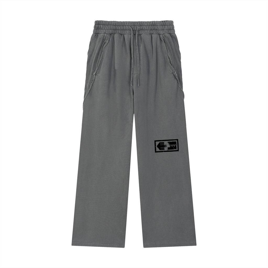 Pantalon Snow Délavé Tape Raw Edge