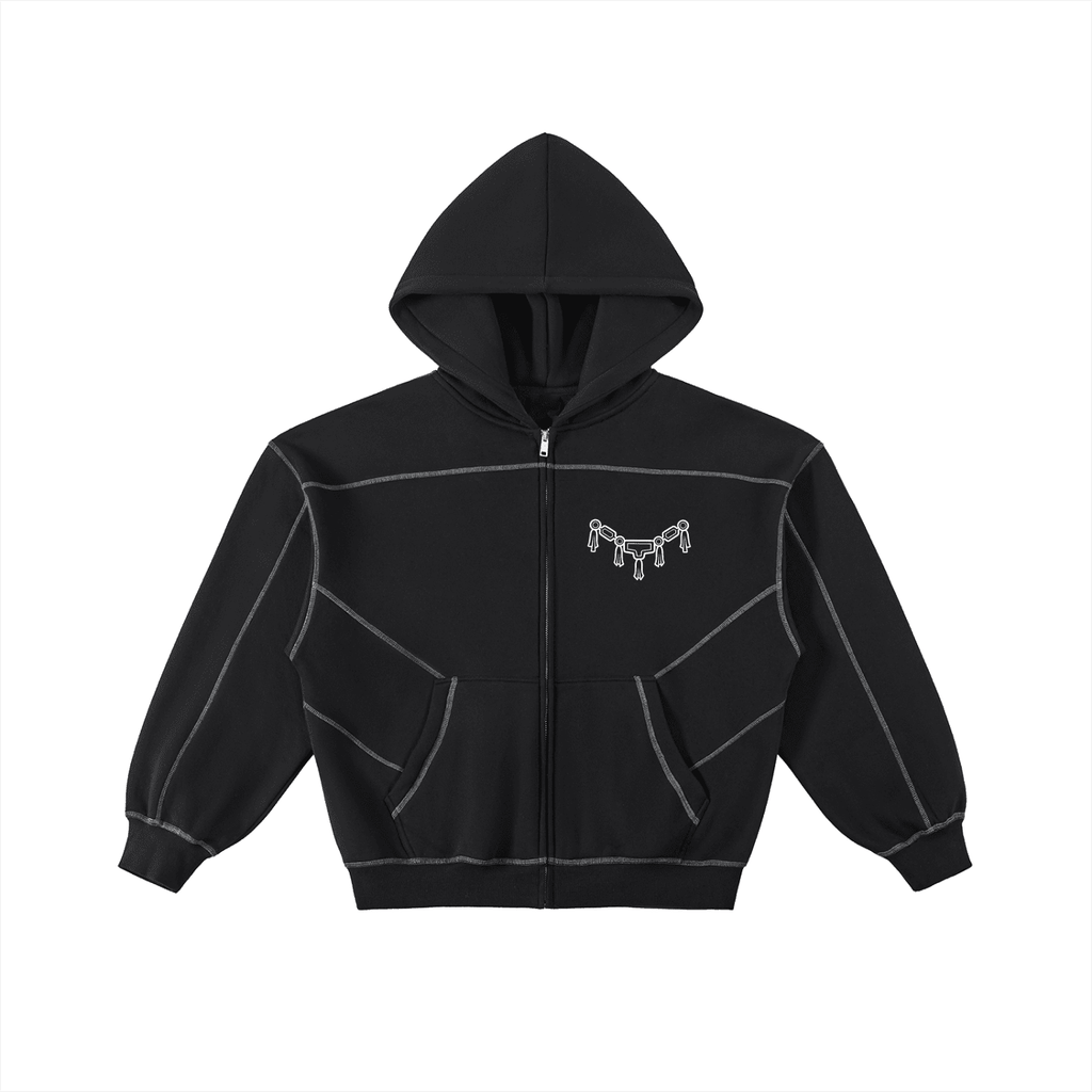 Hoodie Streetwear Zippé Divine Wheel