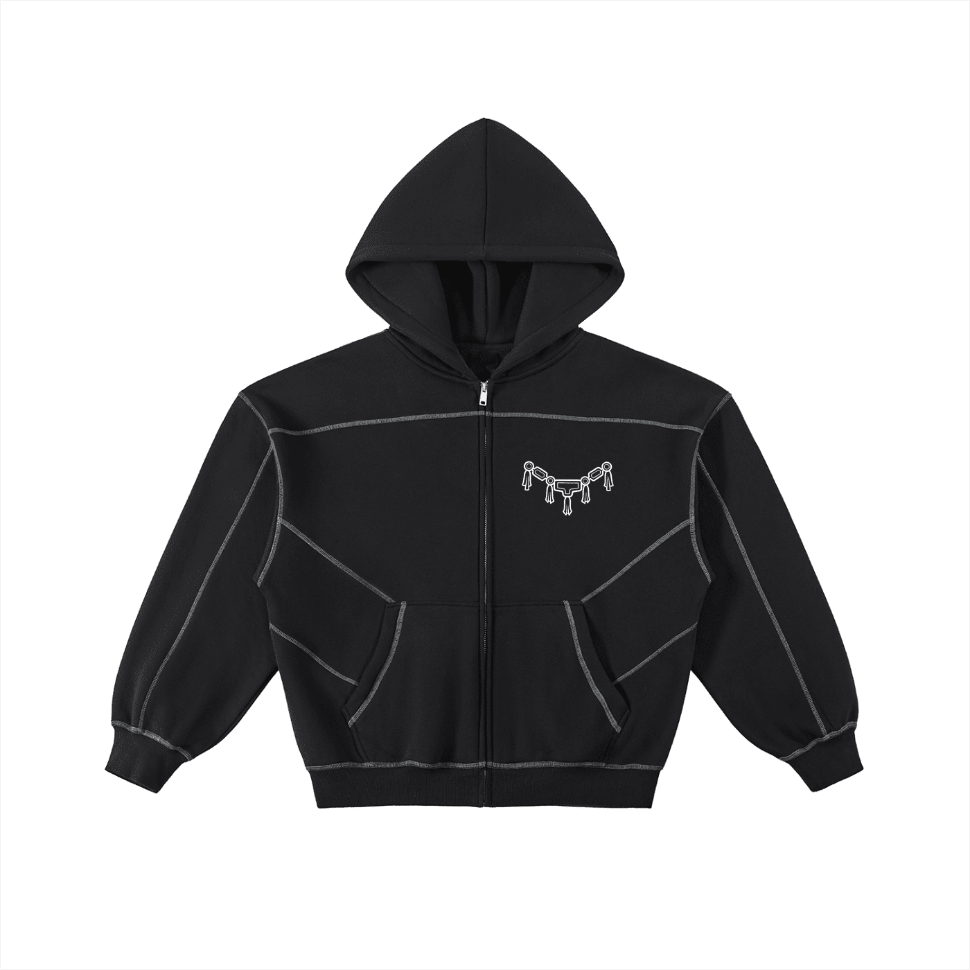 Hoodie Streetwear Zippé Divine Wheel