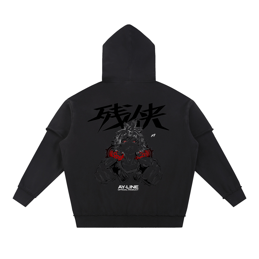 Hoodie Streetwear Déchiré Scrap God