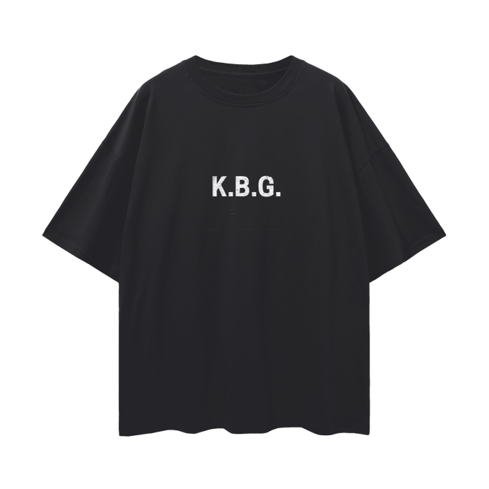 T-shirt Streetwear Rising Knockout K.B.G. Noir