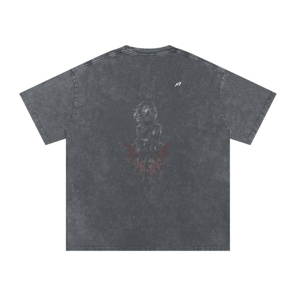 T-shirt Streetwear For His Sake Délavé Foncé