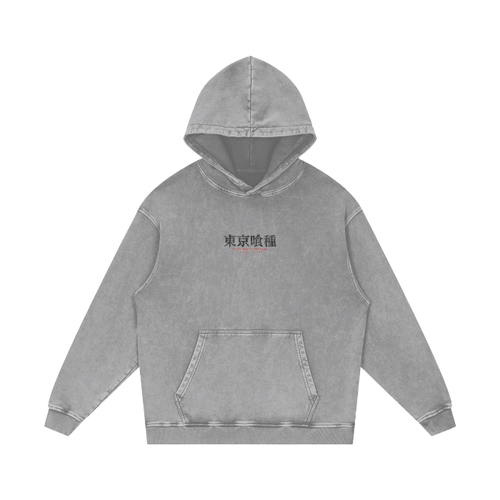 Hoodie Streetwear Centipede Gris Délavé