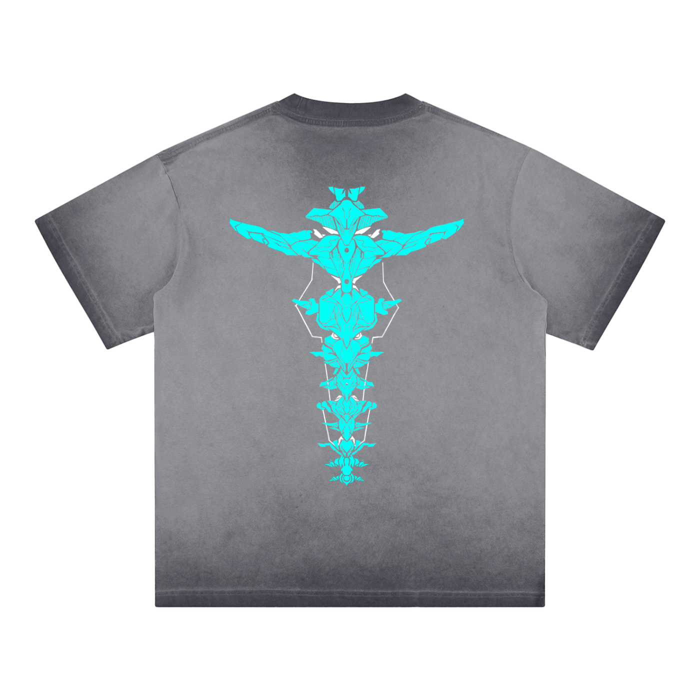 T-shirt Streetwear Cyber Relic Délavé