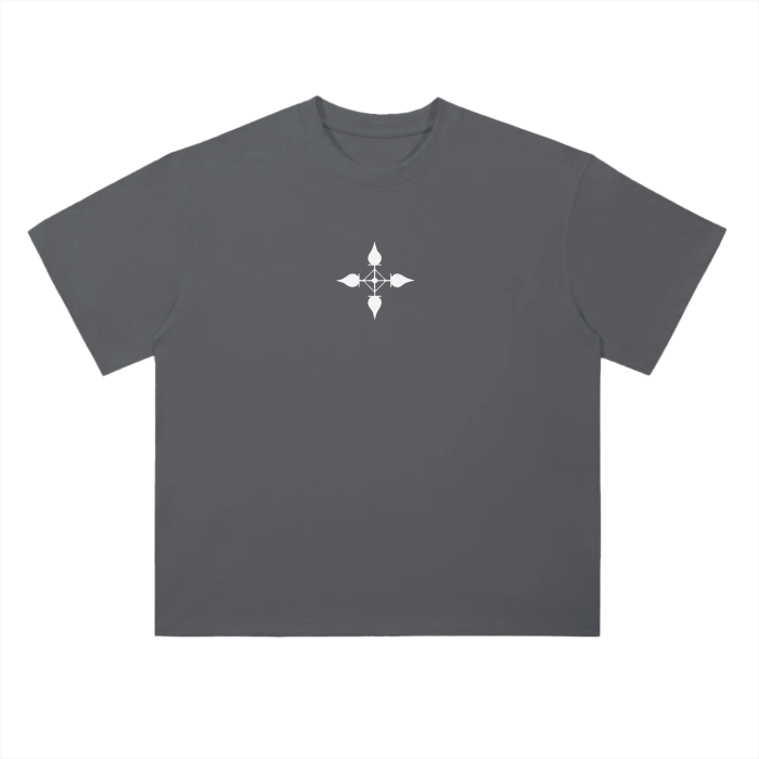 T-shirt Streetwear Dark Charisma Spider Gris Heavy Weight
