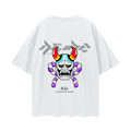 T-shirt Streetwear Celestial Oni Blanc