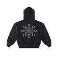 Hoodie Streetwear Zippé Divine Wheel