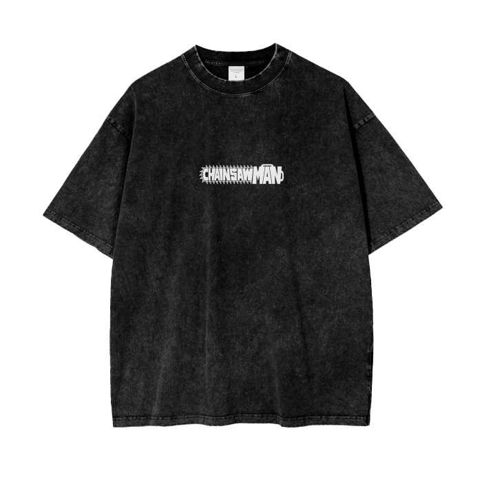 T-shirt Streetwear Fuel for Fight Noir Délavé