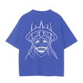 T-shirt Streetwear God Statue Bleu