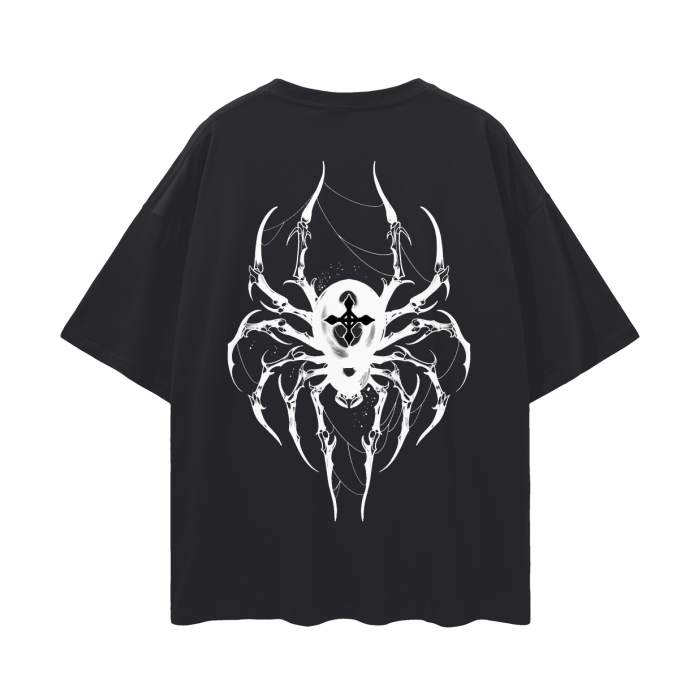 T-shirt Streetwear Dark Charisma Spider Noir