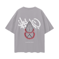 T-shirt Streetwear Grounded Soul Gris