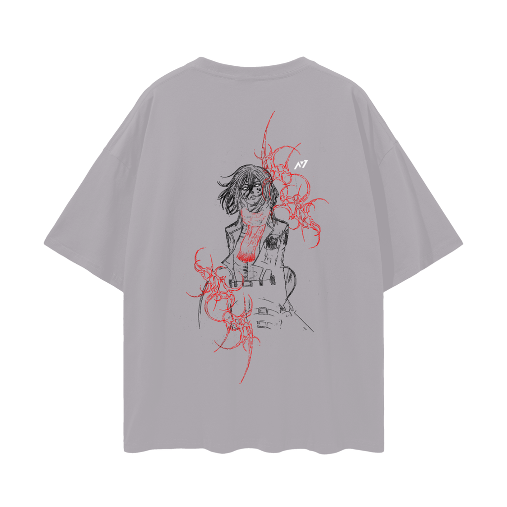 T-shirt Streetwear For His Sake Gris&Blanc