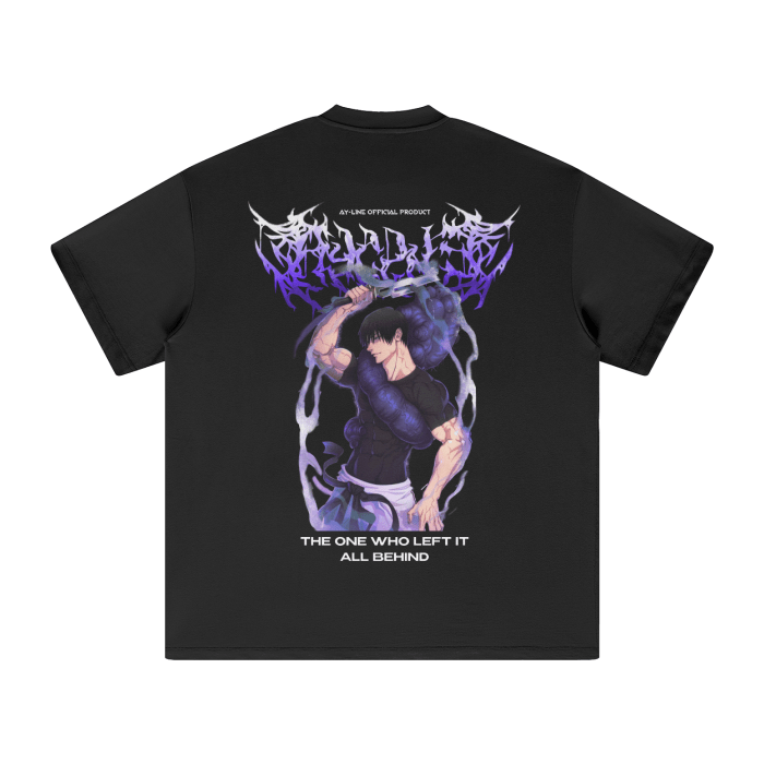 T-shirt Streetwear The One Who Left It All Behind Noir Heavyweight