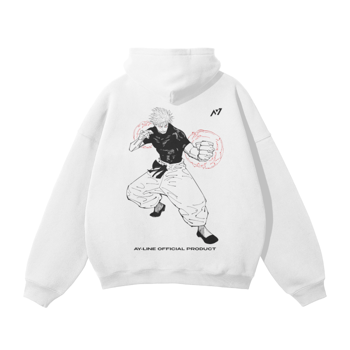 Hoodie Streetwear The Strongest Blanc