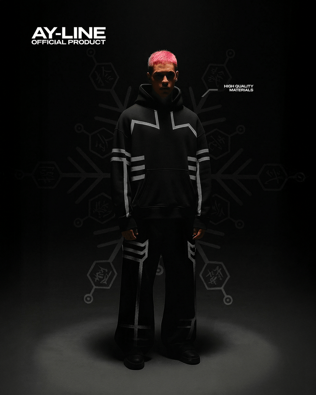 Hoodie Streetwear Réfléchissant 3rd Upper Moon