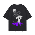T-shirt Streetwear Cursed Companion Graffiti Noir
