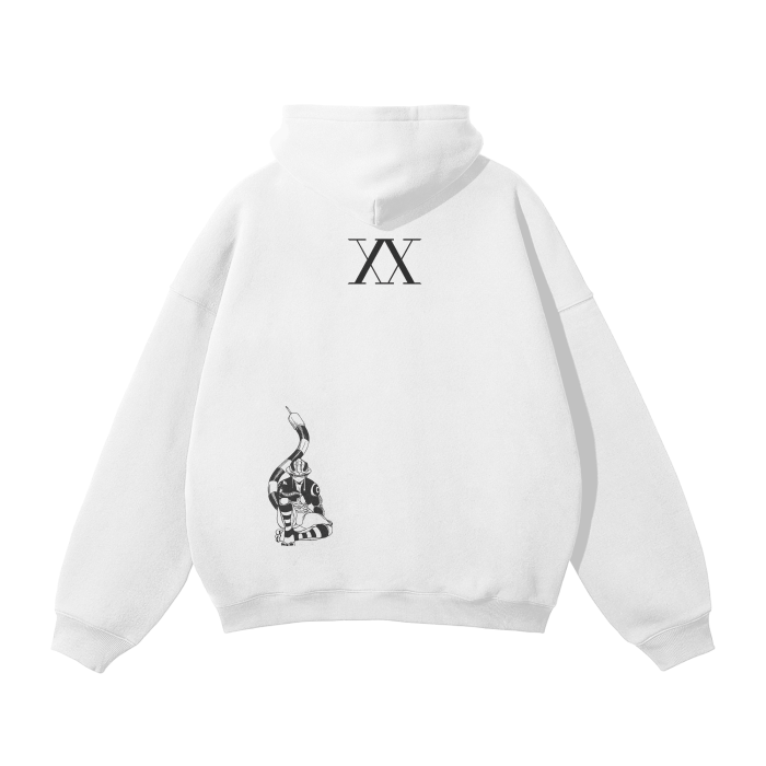Hoodie Streetwear King of Chimera Ants Blanc