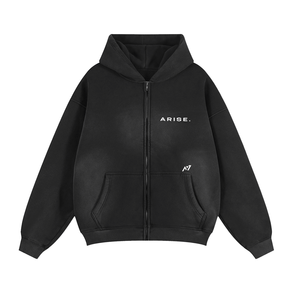 Hoodie Streetwear Zippé Délavé Kasaka's Venom Fang