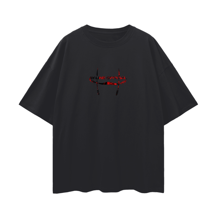 T-shirt Streetwear Crimson Flow