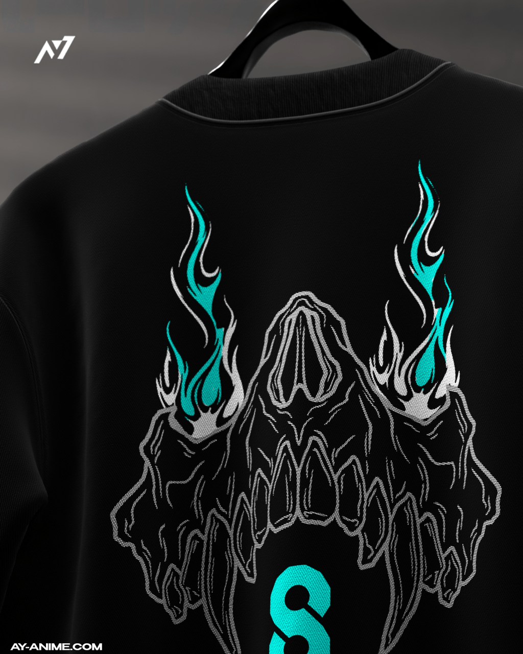 T-shirt Streetwear Monster Uprising Blanc et Noir