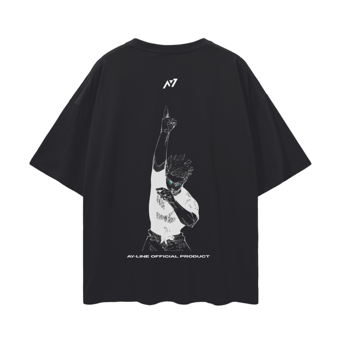 T-shirt Streetwear Hollow Purple Noir