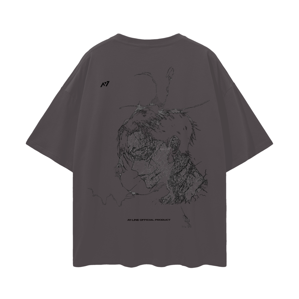 T-shirt Streetwear The Broken Form Gris&Blanc