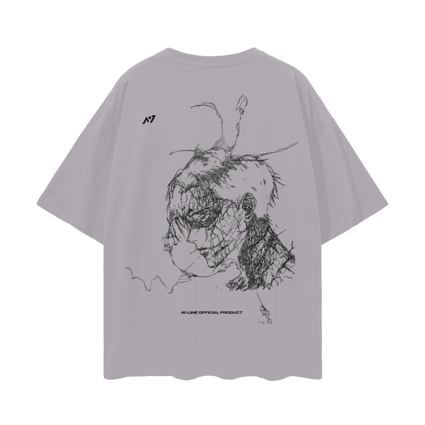 T-shirt Streetwear The Broken Form Gris&Blanc