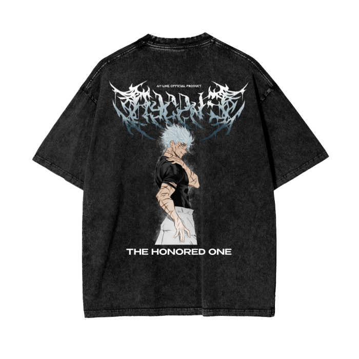 T-shirt Streetwear The Honored One Metal Délavé