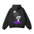 Hoodie Streetwear Cursed Companion Graffiti Noir