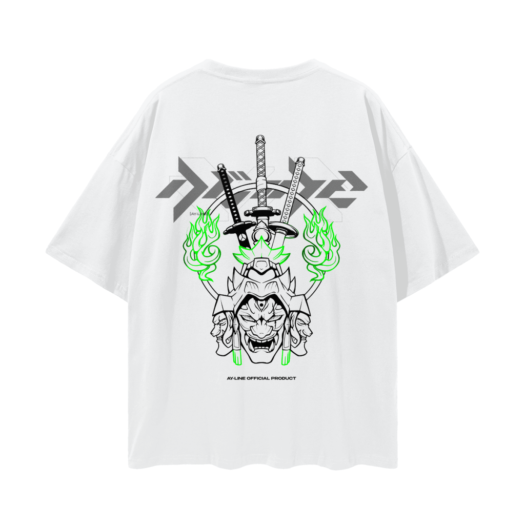 T-shirt Streetwear Wrath Carved Blanc