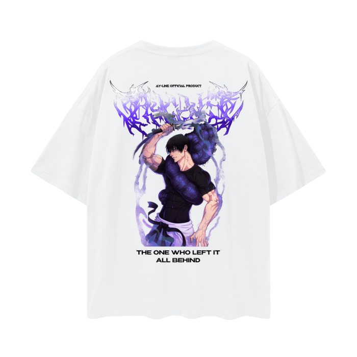 T-shirt Streetwear The One Who Left It All Behind Blanc