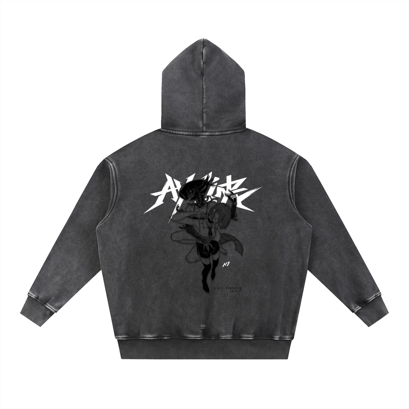 Hoodie Streetwear Blowback Délavé
