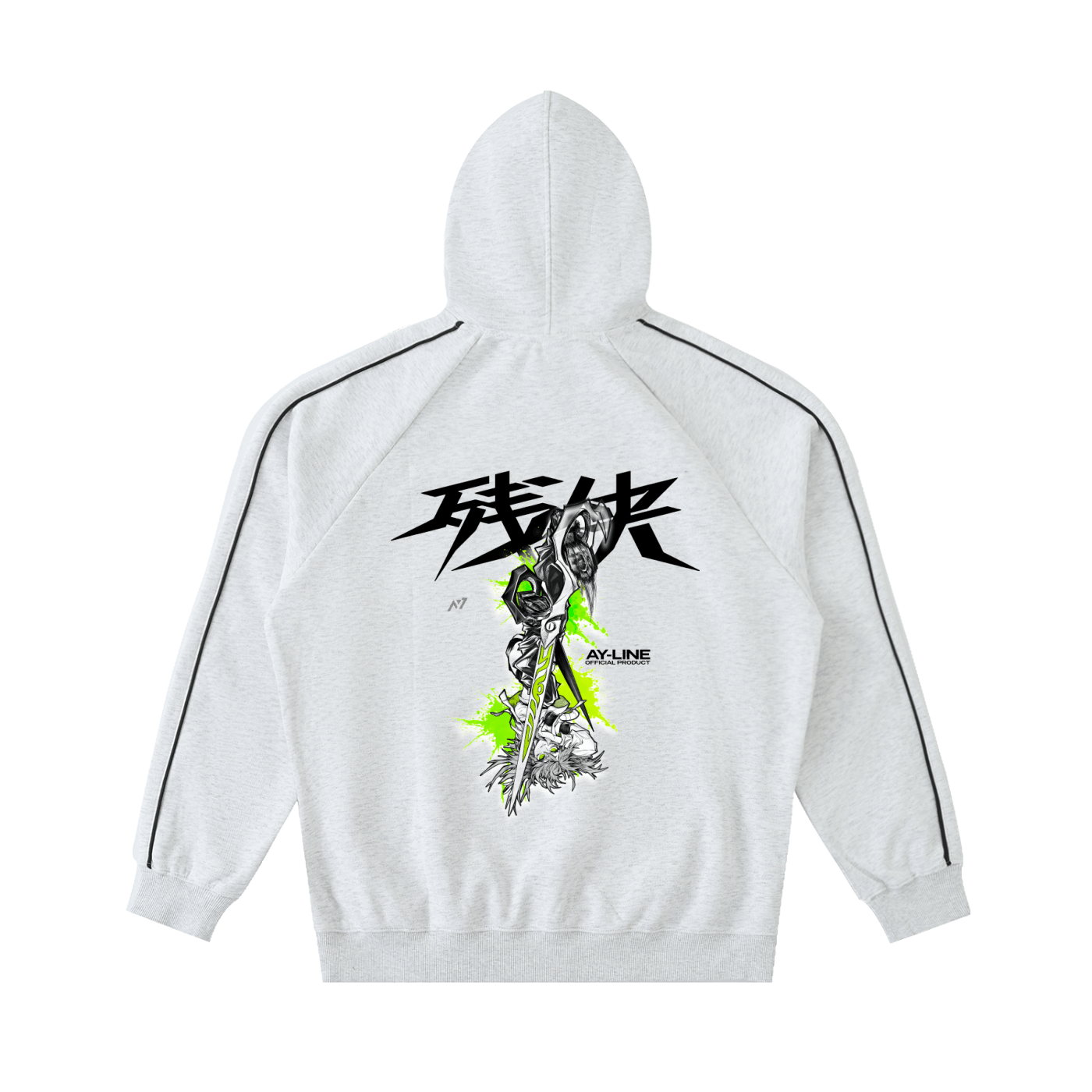 Hoodie Rayé Neon Remorse