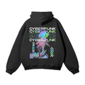 Hoodie Streetwear Data Flow Noir