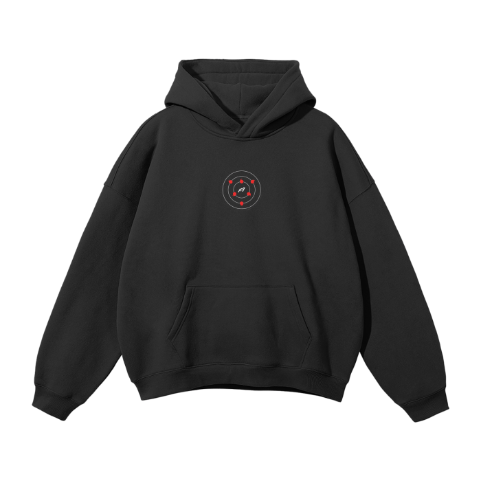 Hoodie Streetwear Eye of the Moon Noir