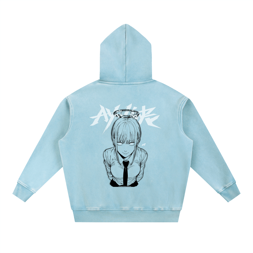 Hoodie Streetwear Red Authority Délavé