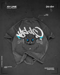 T-shirt Streetwear Wilderness Wrath Gris