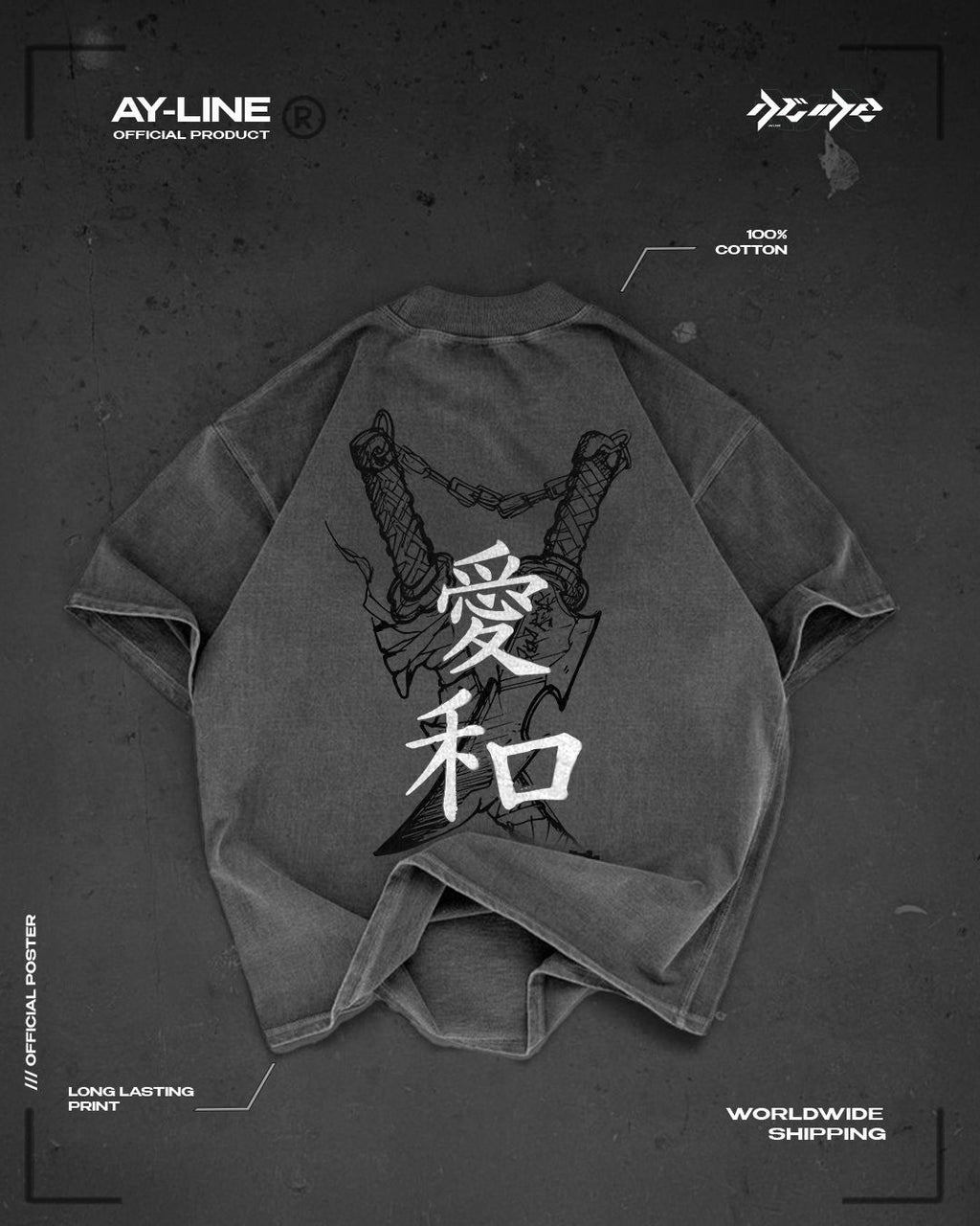 T-shirt Streetwear Duality Gris