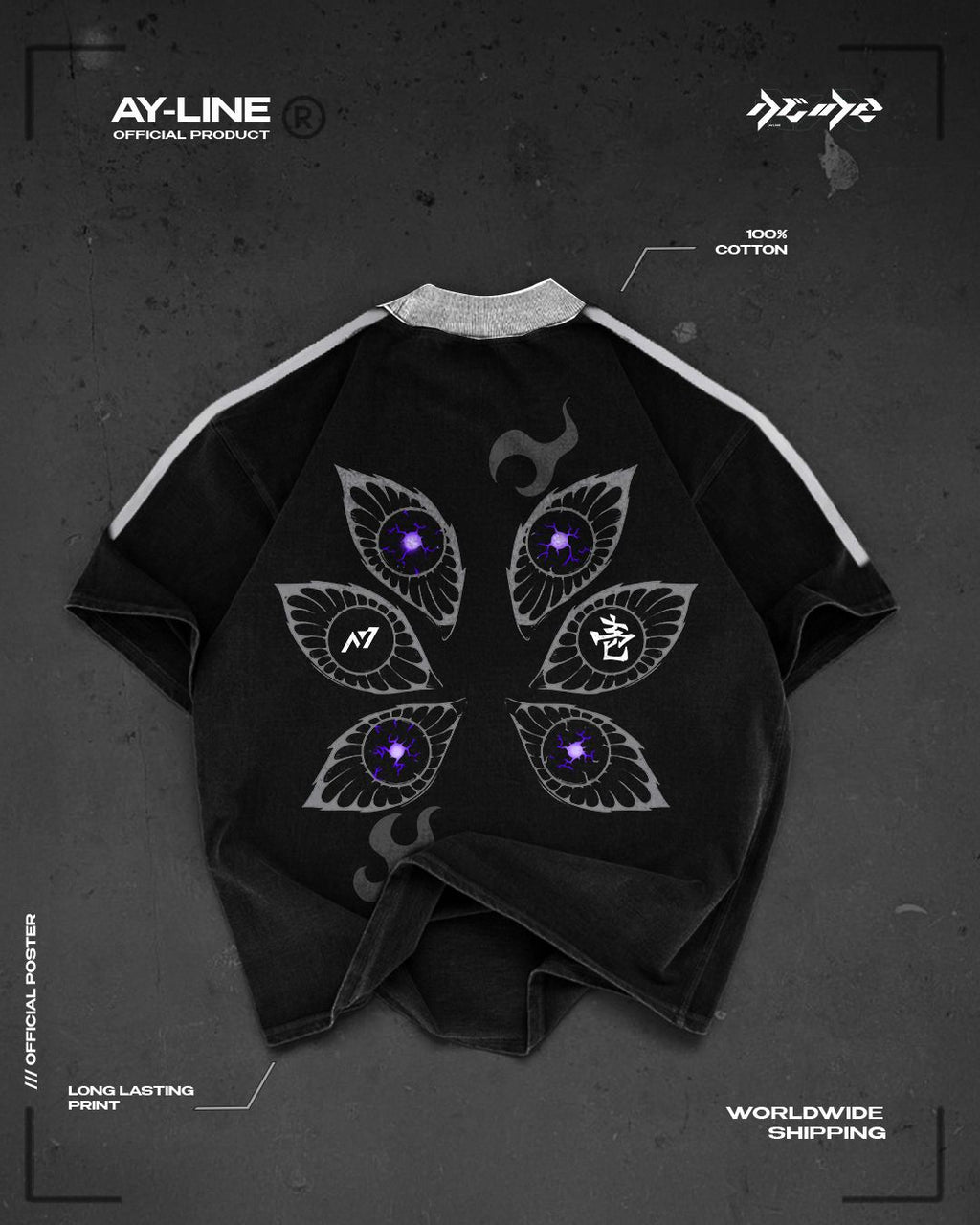 T-shirt Streetwear Crewneck Six Eyes