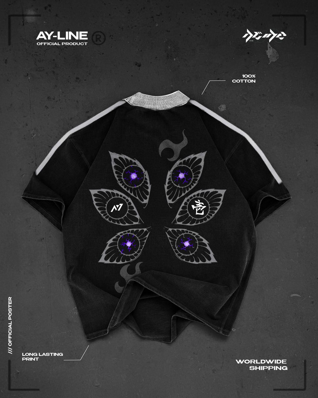 T-shirt Streetwear Crewneck Six Eyes